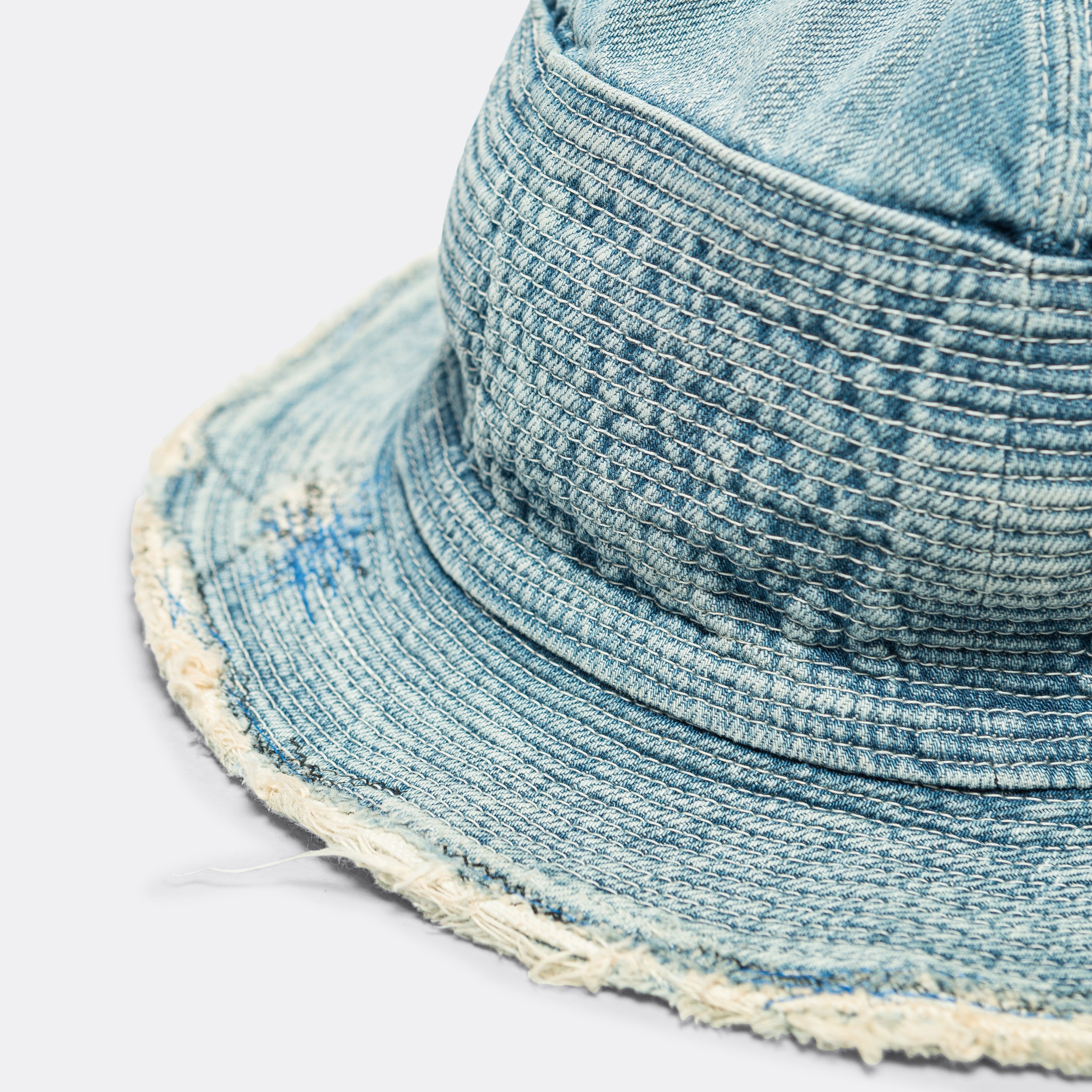 11.5oz THE OLD MAN AND THE SEA Hat (SOFT CRASH REMAKE) - Indigo