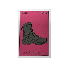 81962-999 PARCHE A.T.A.C. BOOT LOTERIA MULTICOLOR MARCA 5.11