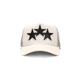 AMIRI 3 STAR TRUCKER HAT - ALABASTER