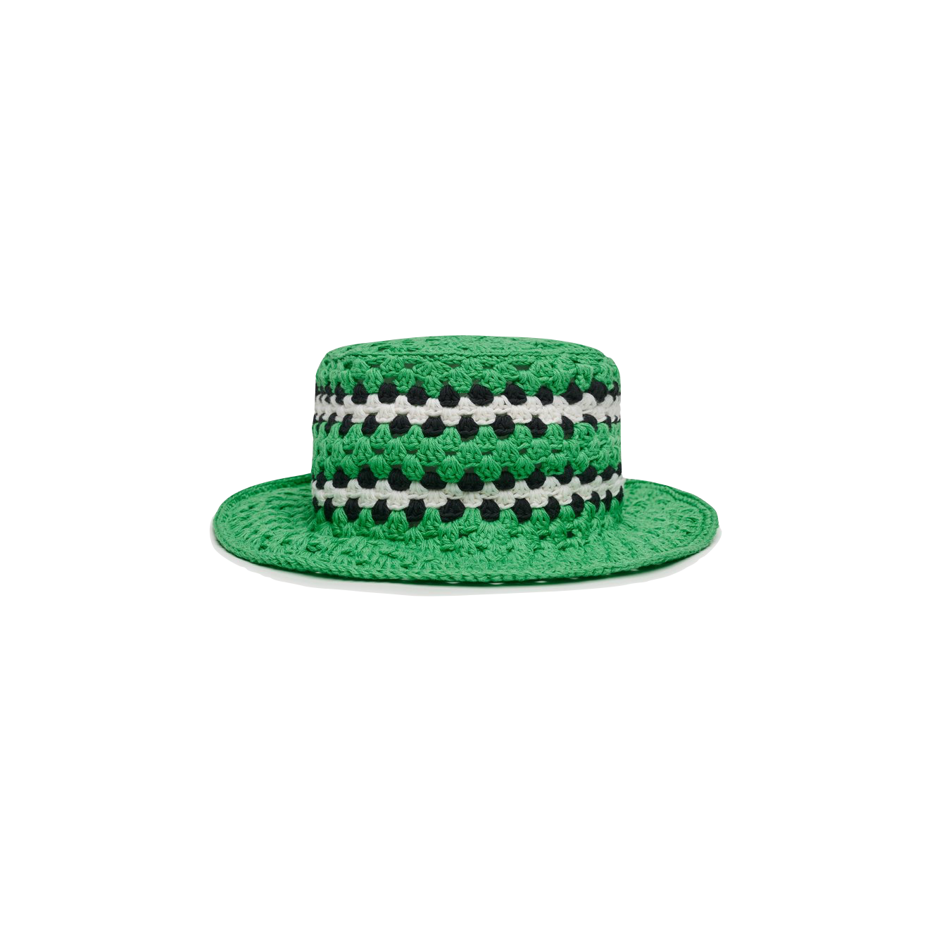 AMIRI CROCHET BUCKET HAT - TENNIS GREEN