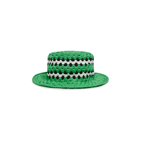 AMIRI CROCHET BUCKET HAT - TENNIS GREEN