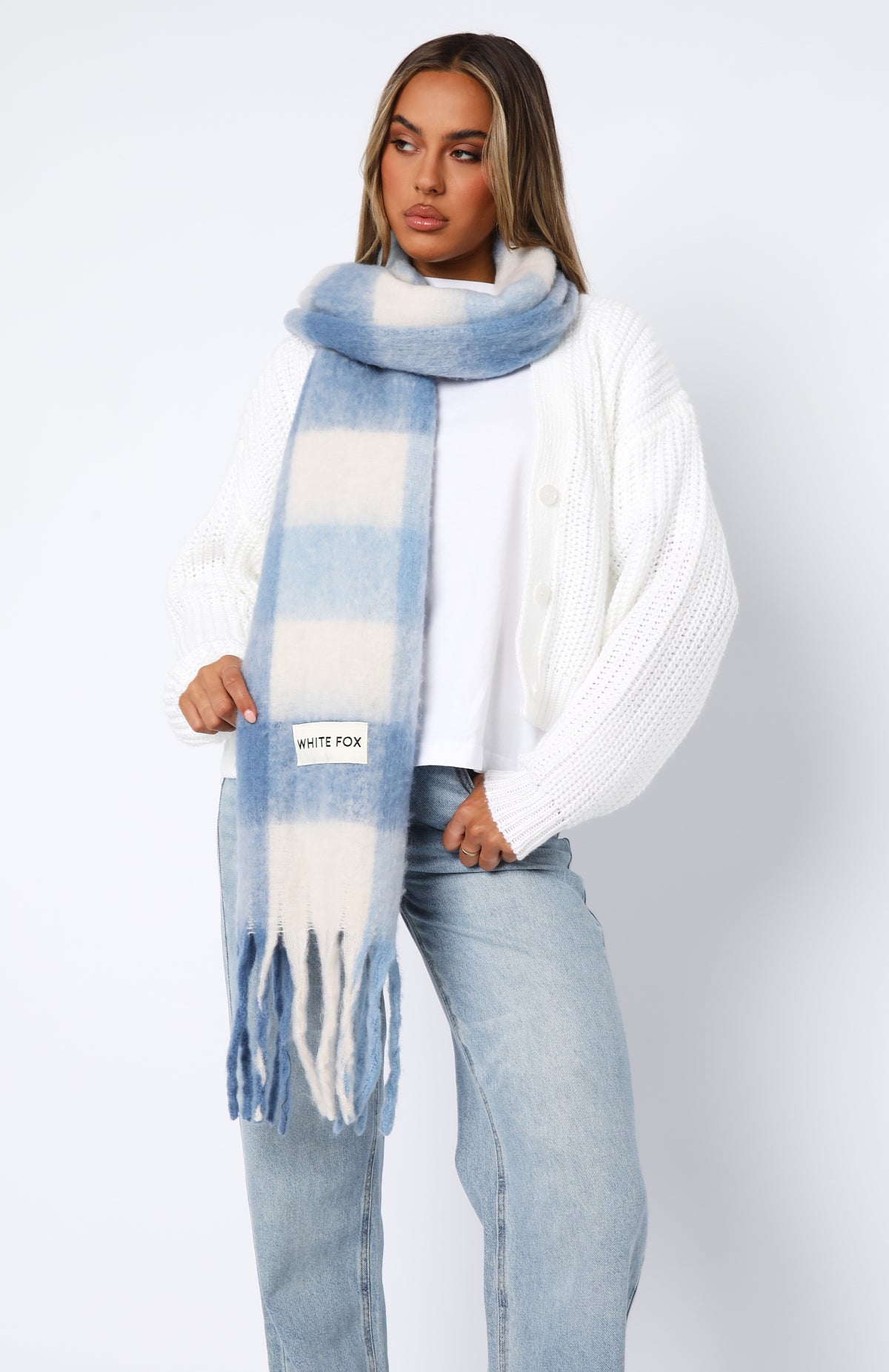 Aspen Oversized Scarf Baby Blue