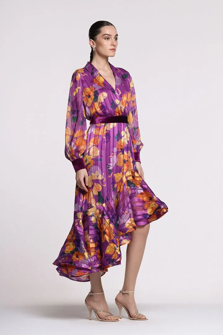 Asymmetrical Printed Dress