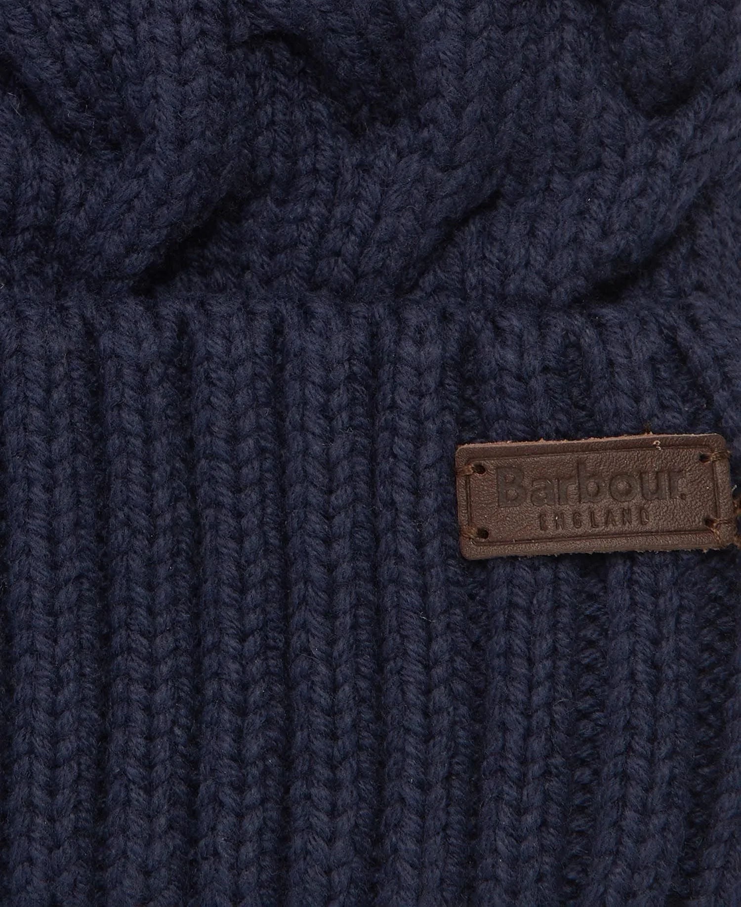 Barbour Mens Gainford Cable Knit Beanie Hat