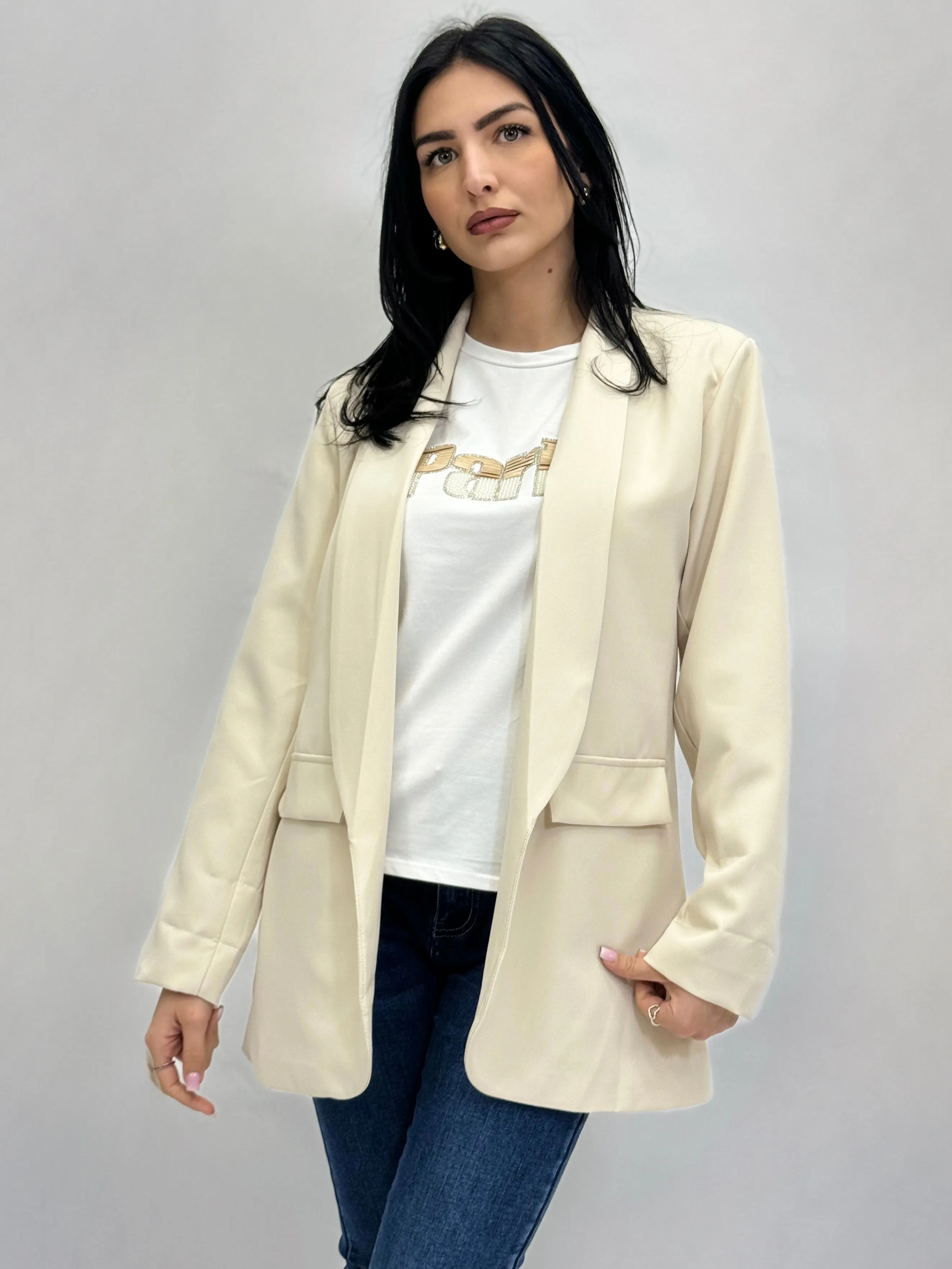 Blazer elegante con maniche regolabili