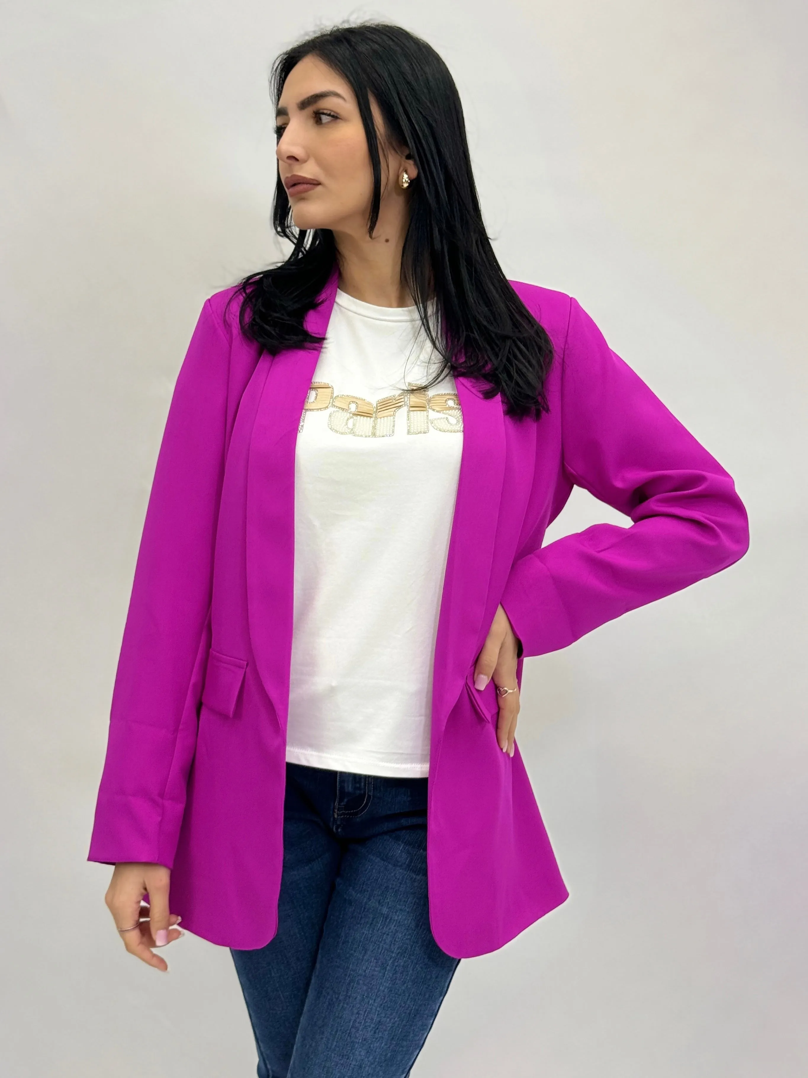 Blazer elegante con maniche regolabili