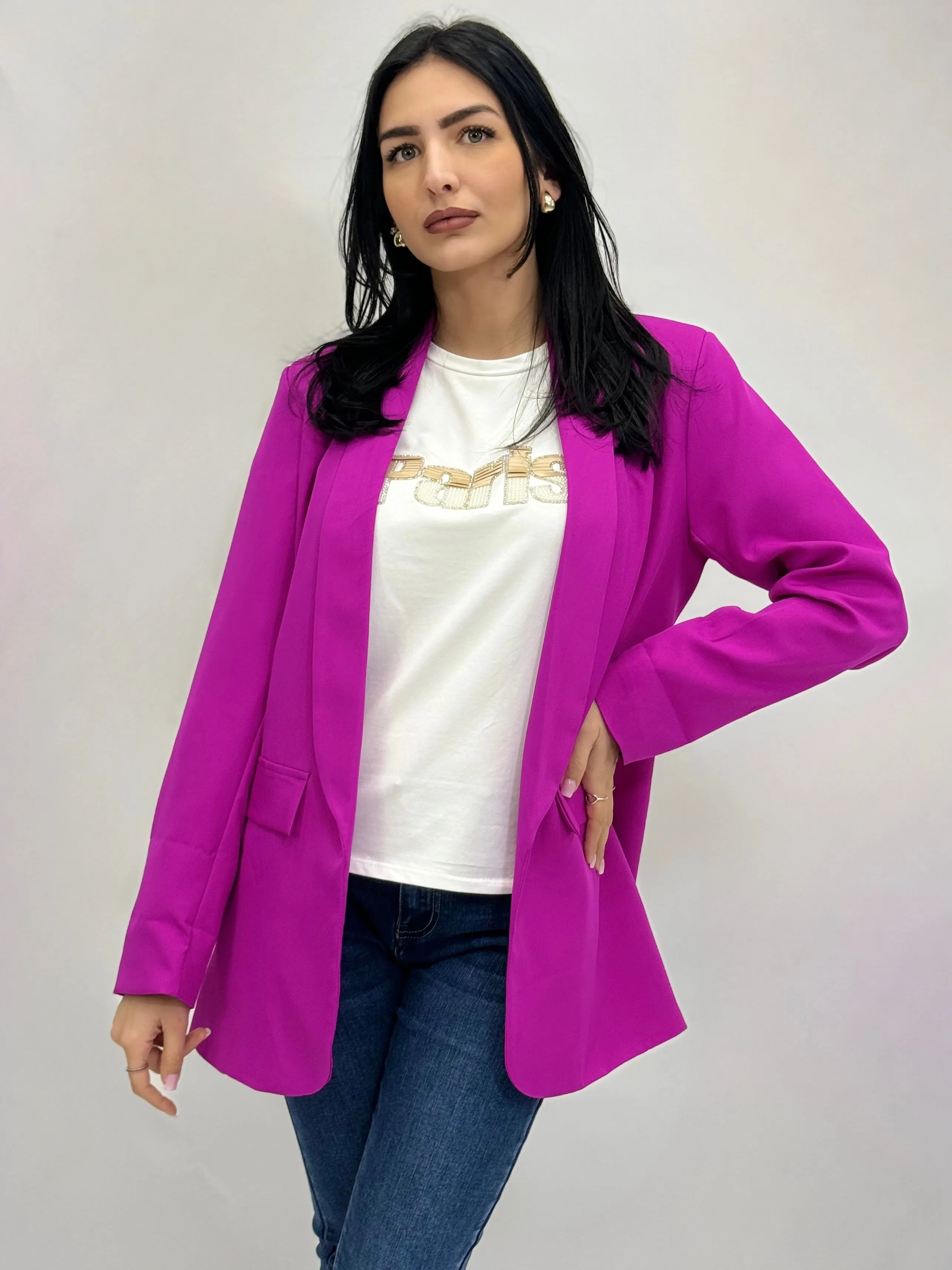 Blazer elegante con maniche regolabili