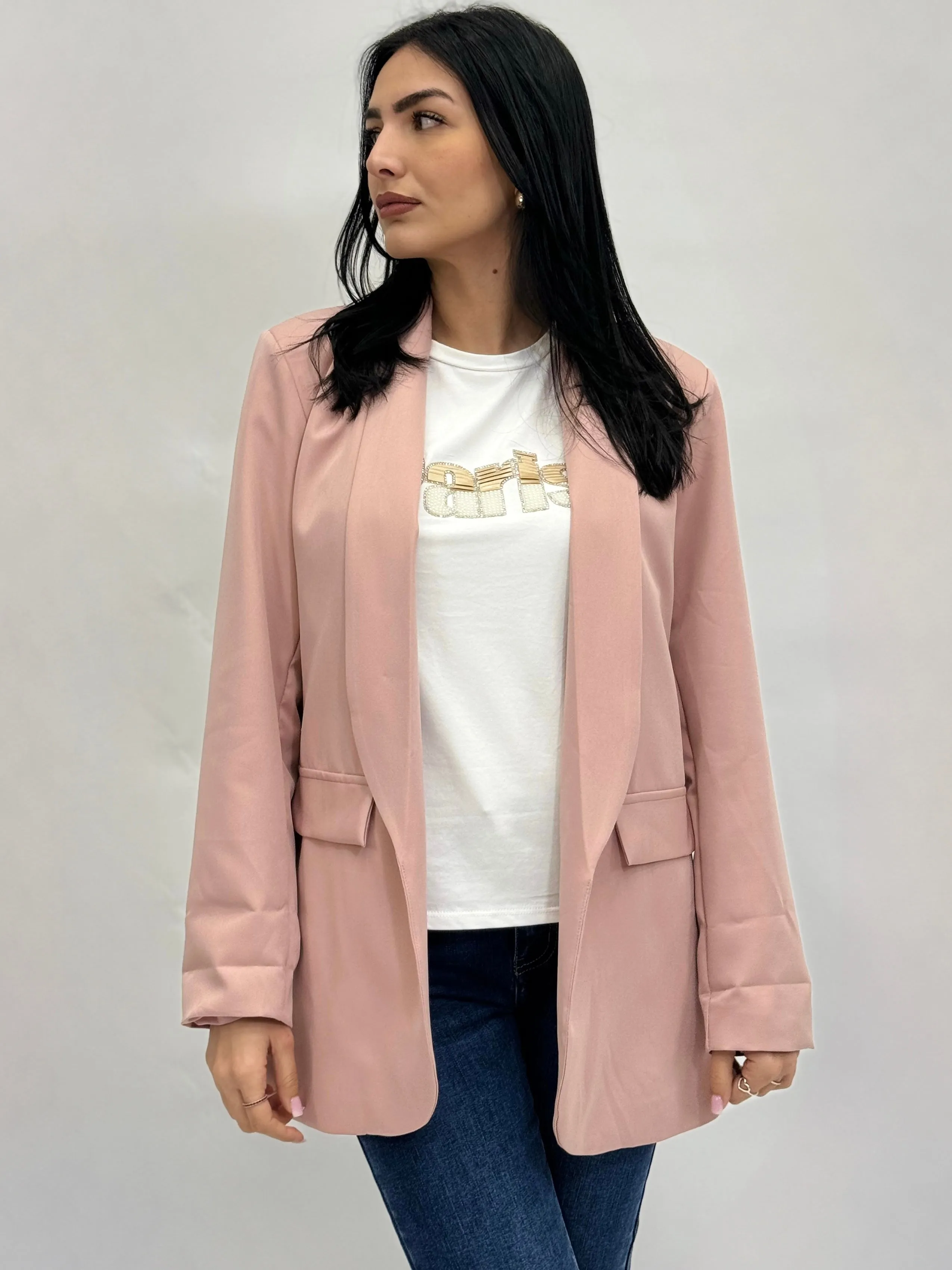 Blazer elegante con maniche regolabili