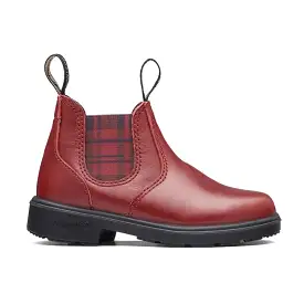 Blundstone #2192 - Blunnies Children's Boot (Red/Burgundy Tartan Elastic)