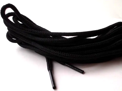 Boot Laces Black 400cm 157in Walking Hiking 4m Strong Extra Long Round Bootlaces