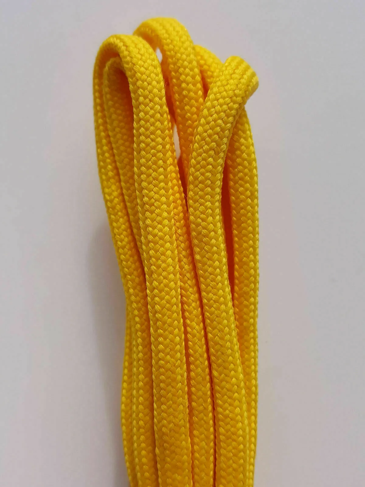 Boot Laces Black Yellow Your Own Size Custom Bespoke Hiking Extra Long Round Bootlaces