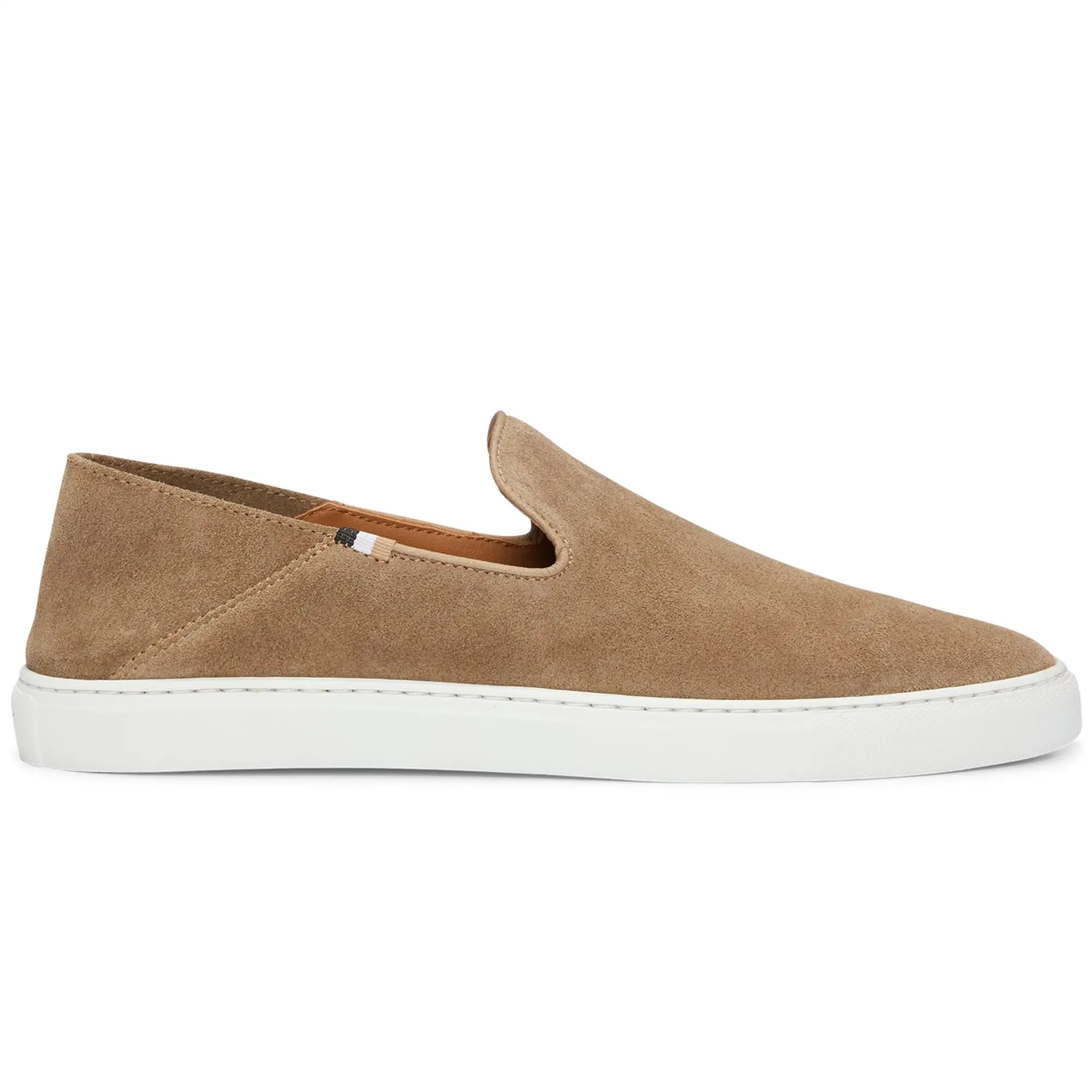 Boss Rey Slon Slip On Shoe - Beige Suede