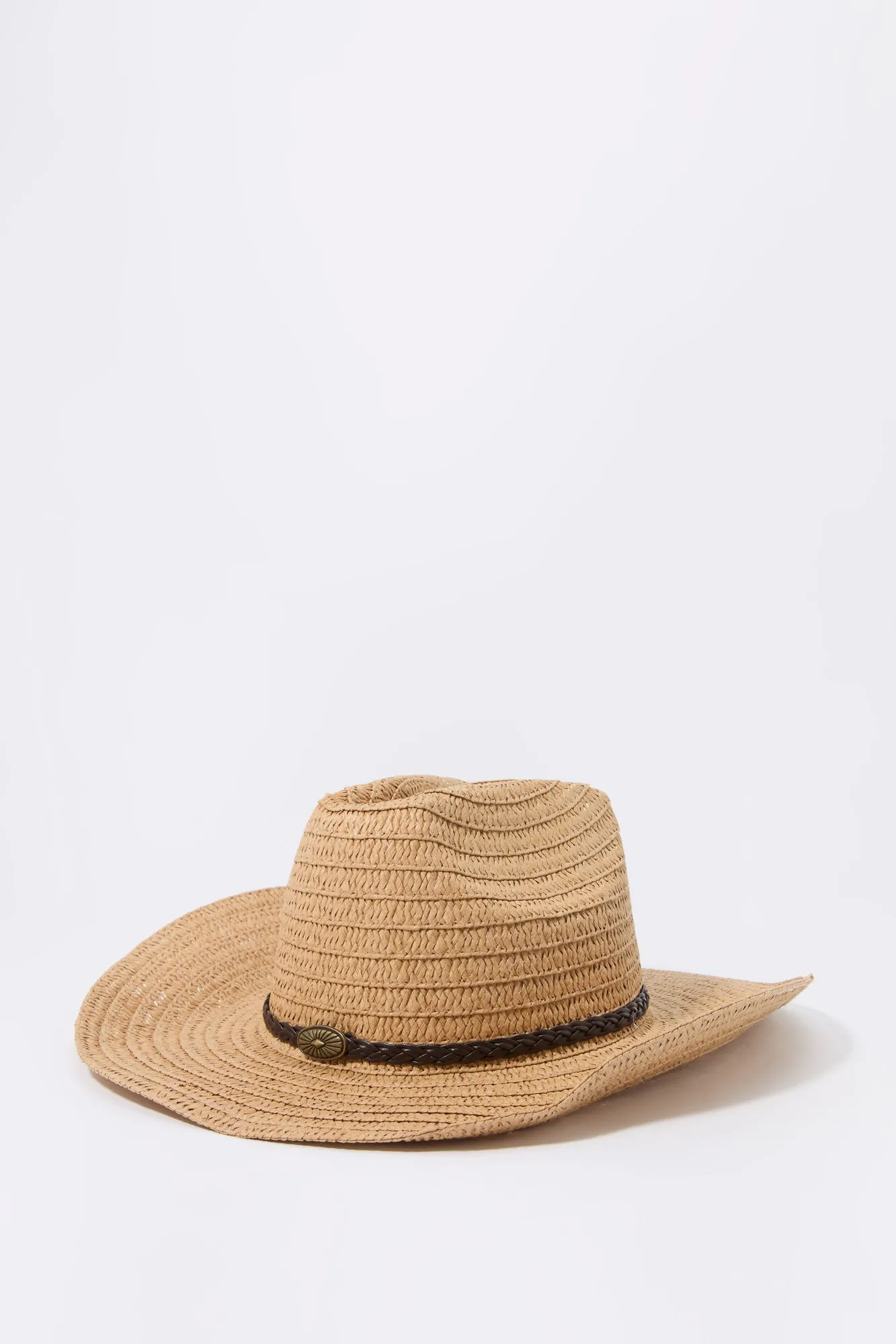 Braided Trim Cowboy Hat