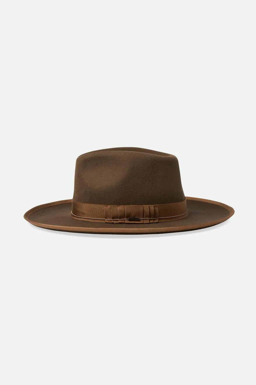 Brixton Reno Fedora Cowboy Hat - Brown/Brown