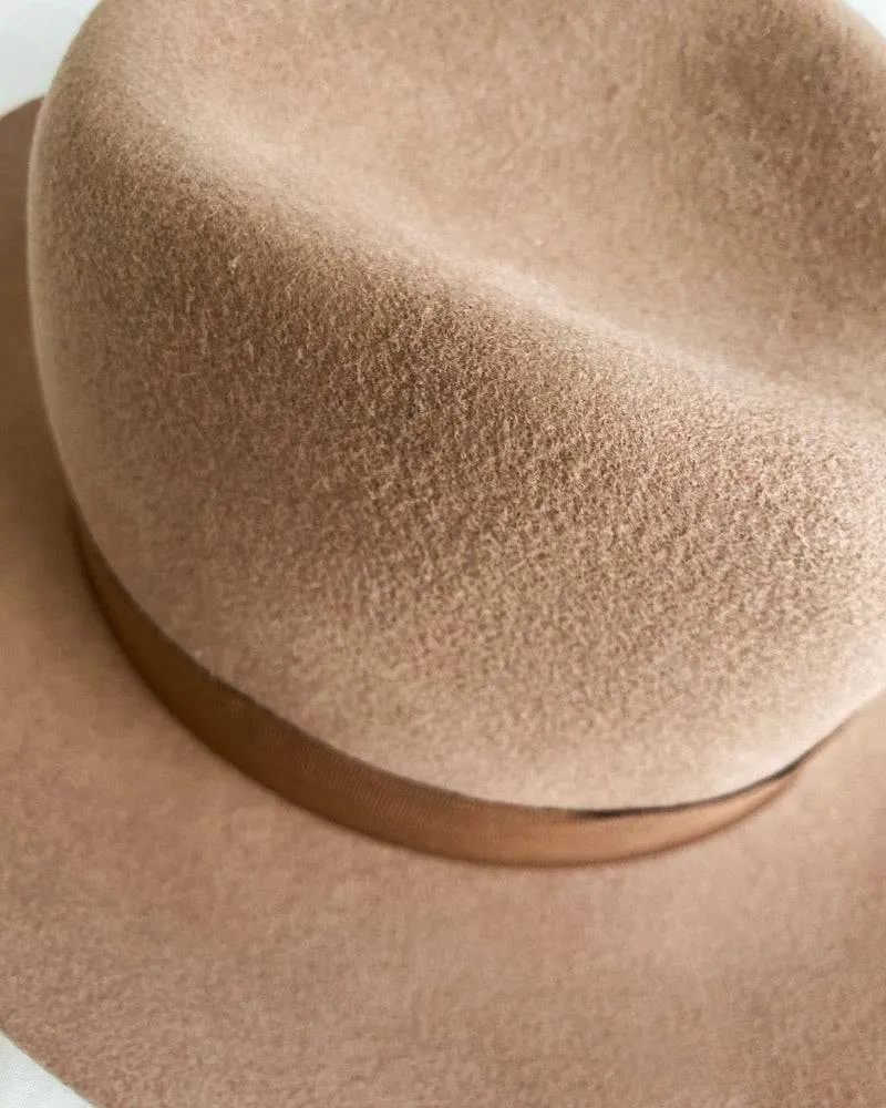 Brown Luxury Australian Wool Fedora Hat