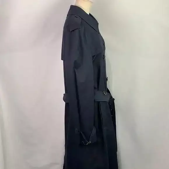 Burberry VTG Navy Lined Trench Coat