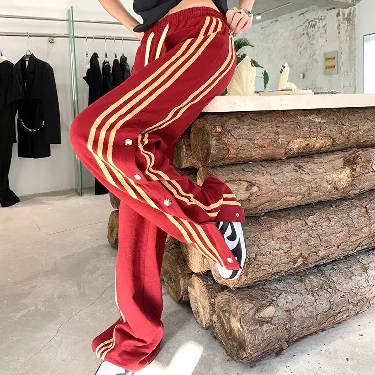 Button Lined Track Pants