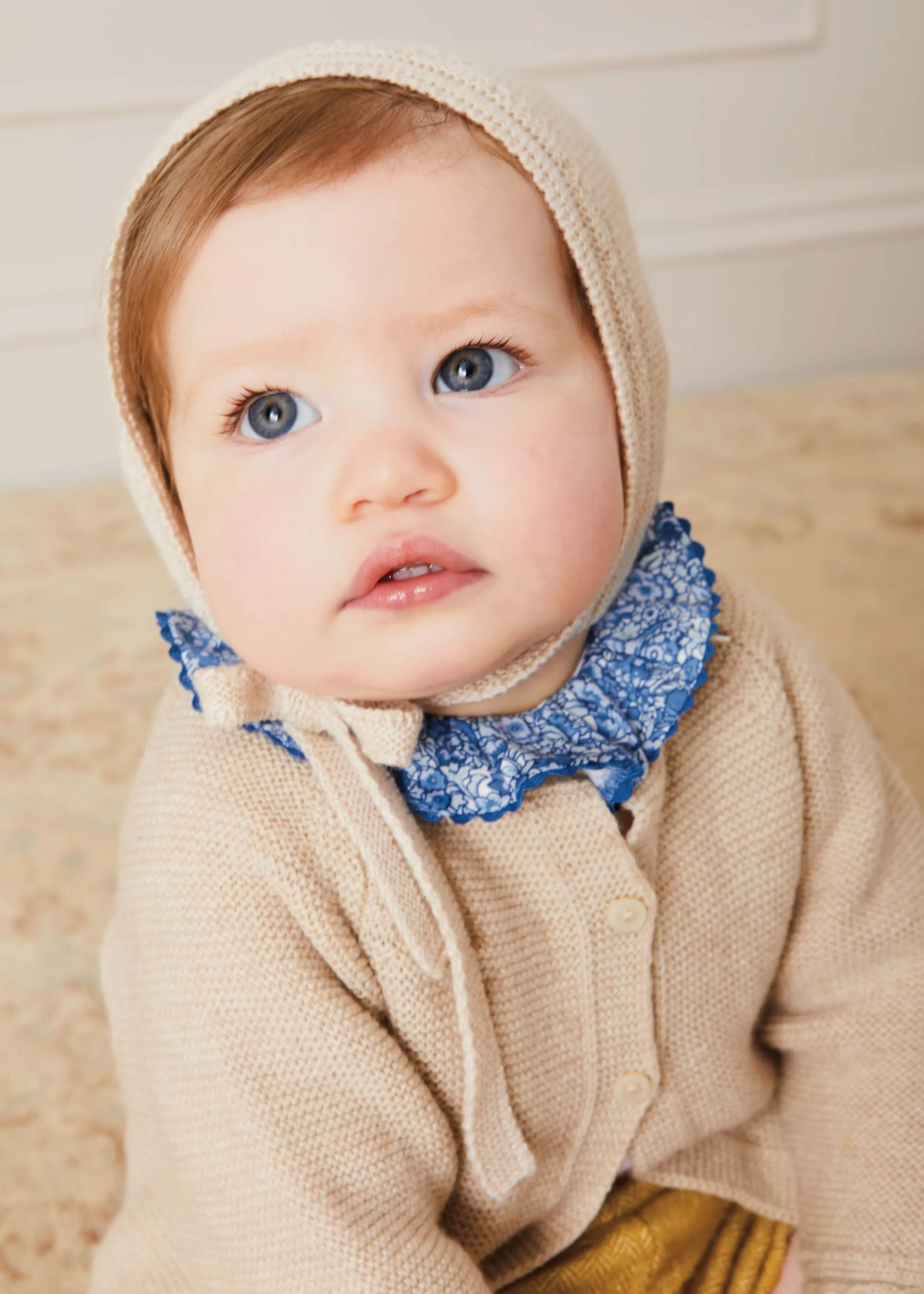 Cable Detail Cardigan In Cream (6mths-3yrs)