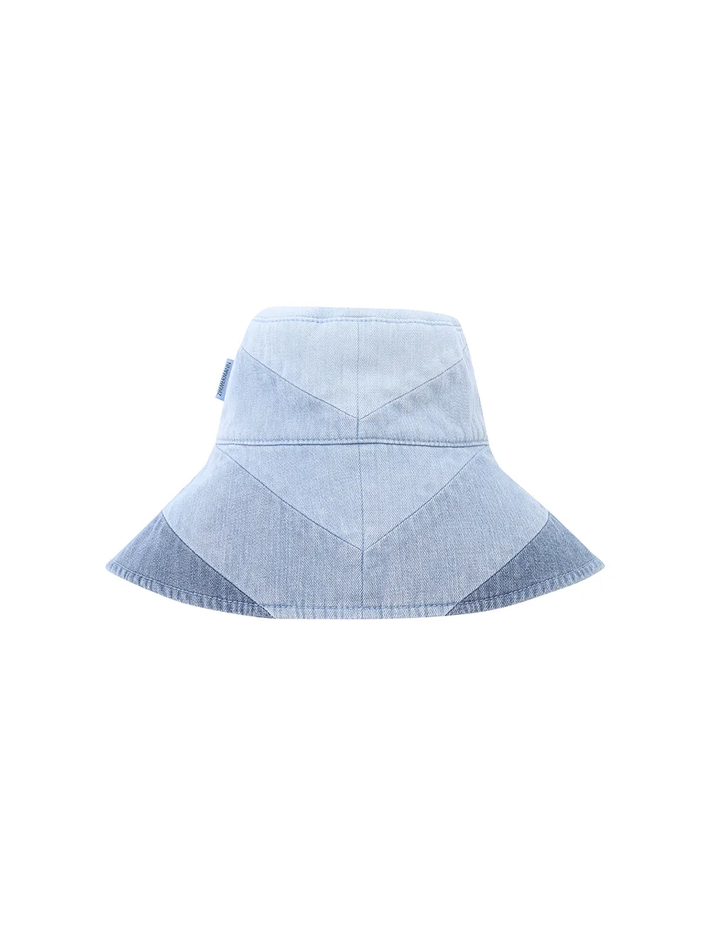 Chevron Denim Long Brim Hat