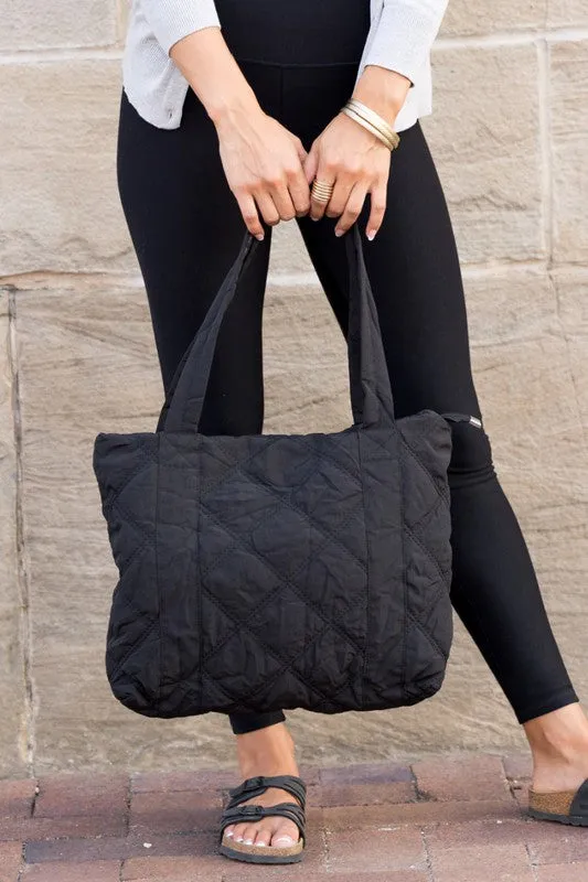 Chill Outing Quilted Tote Bag