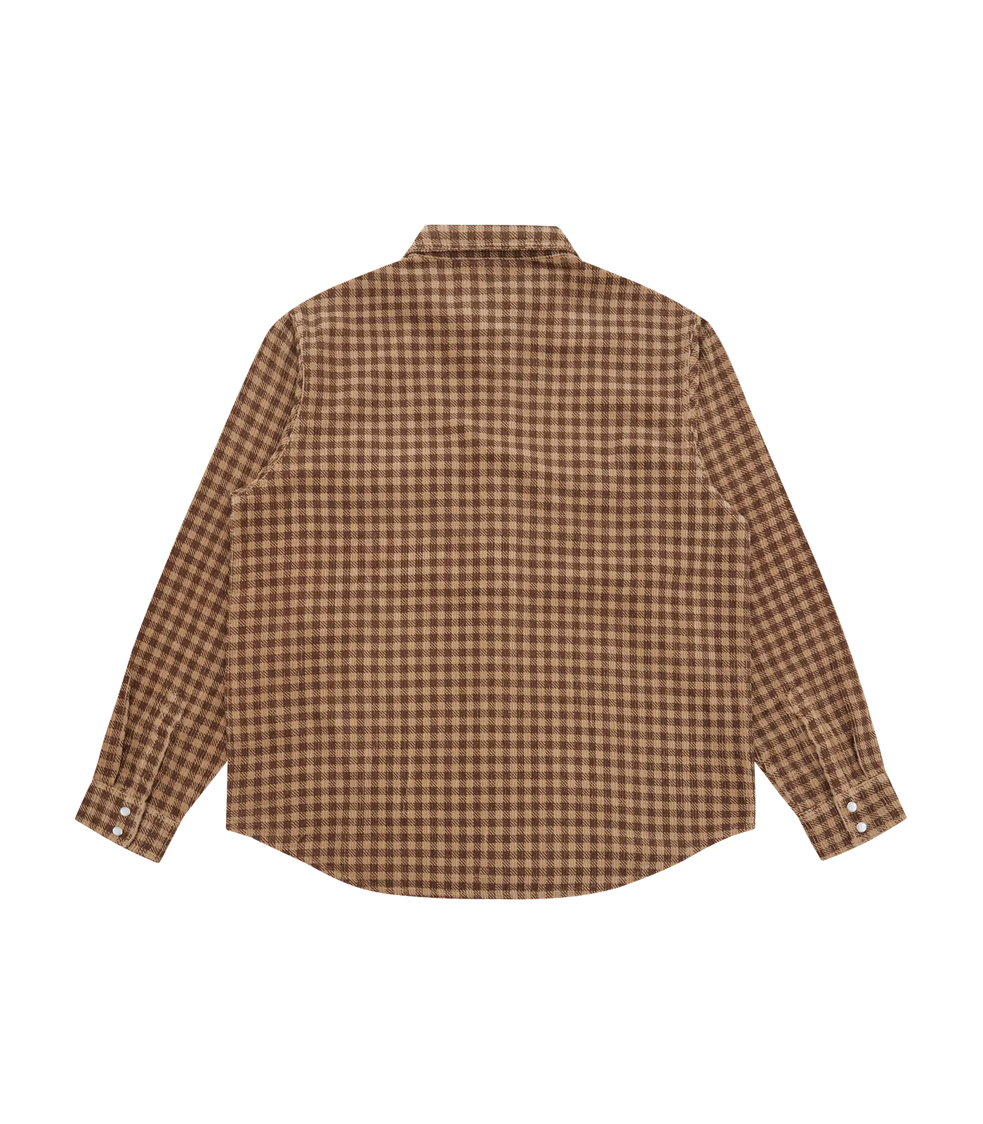 CORDUROY CHECK SHIRT - BROWN CHECK