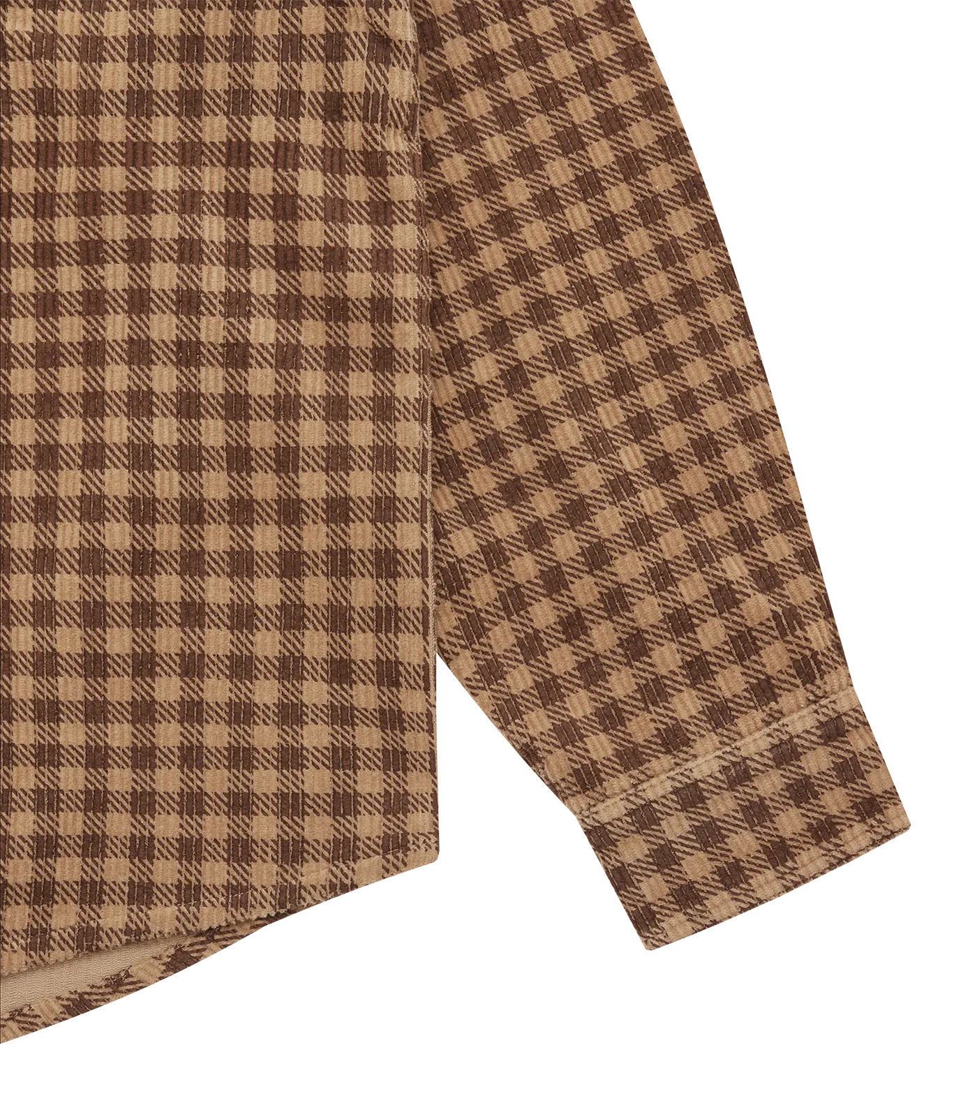 CORDUROY CHECK SHIRT - BROWN CHECK