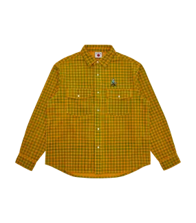 CORDUROY CHECK SHIRT - GREEN CHECK