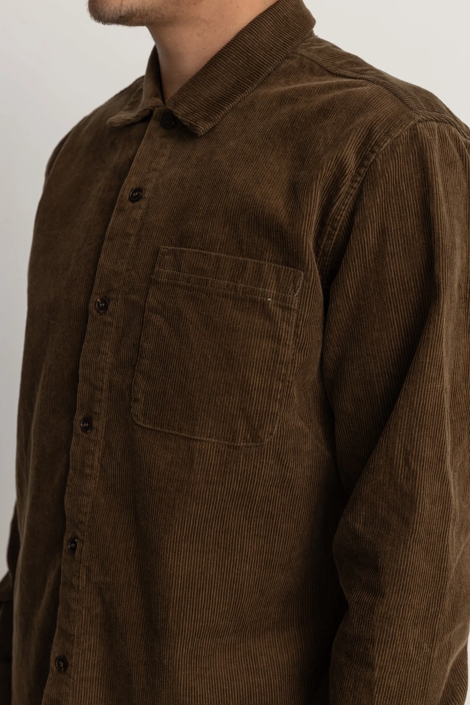 Corduroy Ls Shirt Bark