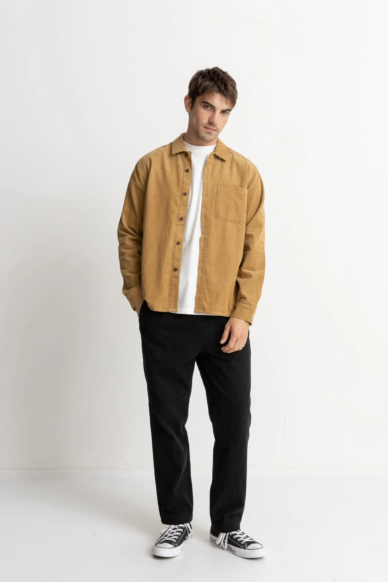 Corduroy Ls Shirt Camel