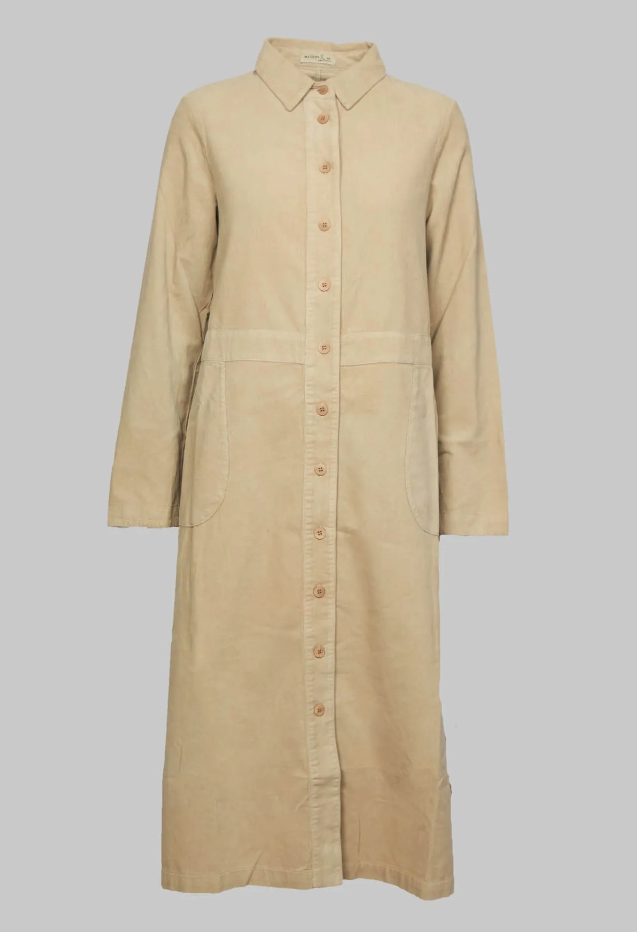 Corduroy Shirt Dress in Toison