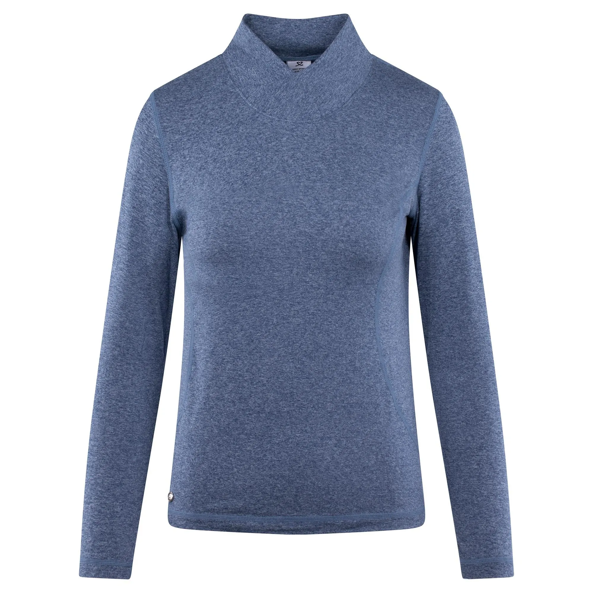 Daily Sports Agnes Ladies Mock Neck Baselayer Blue