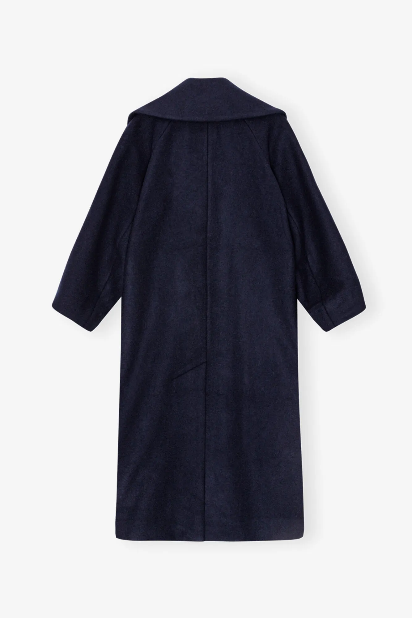 Dark Blue Wool Coat