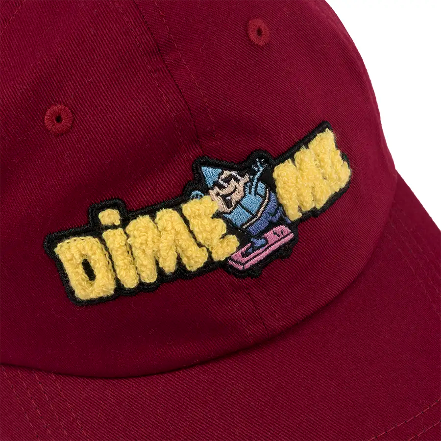 Dime MTL Crayon Chenille Low Pro Hat - Dark Red