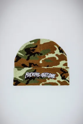 FA Stamp Cuff Beanie - Camo