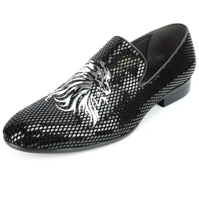 FI-7270 Black Silver Slip On Fiesso by Aurelio Garcia