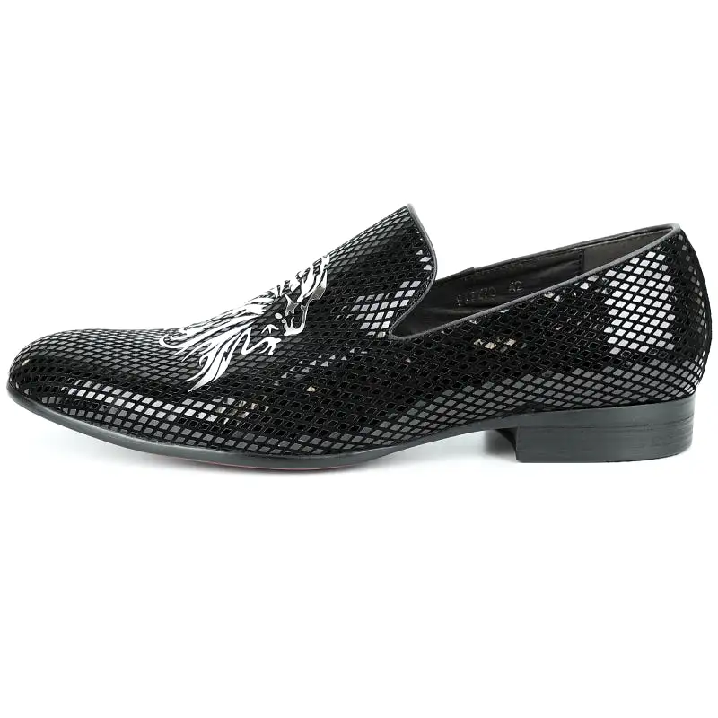 FI-7270 Black Silver Slip On Fiesso by Aurelio Garcia