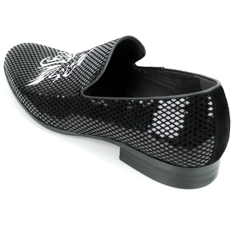 FI-7270 Black Silver Slip On Fiesso by Aurelio Garcia