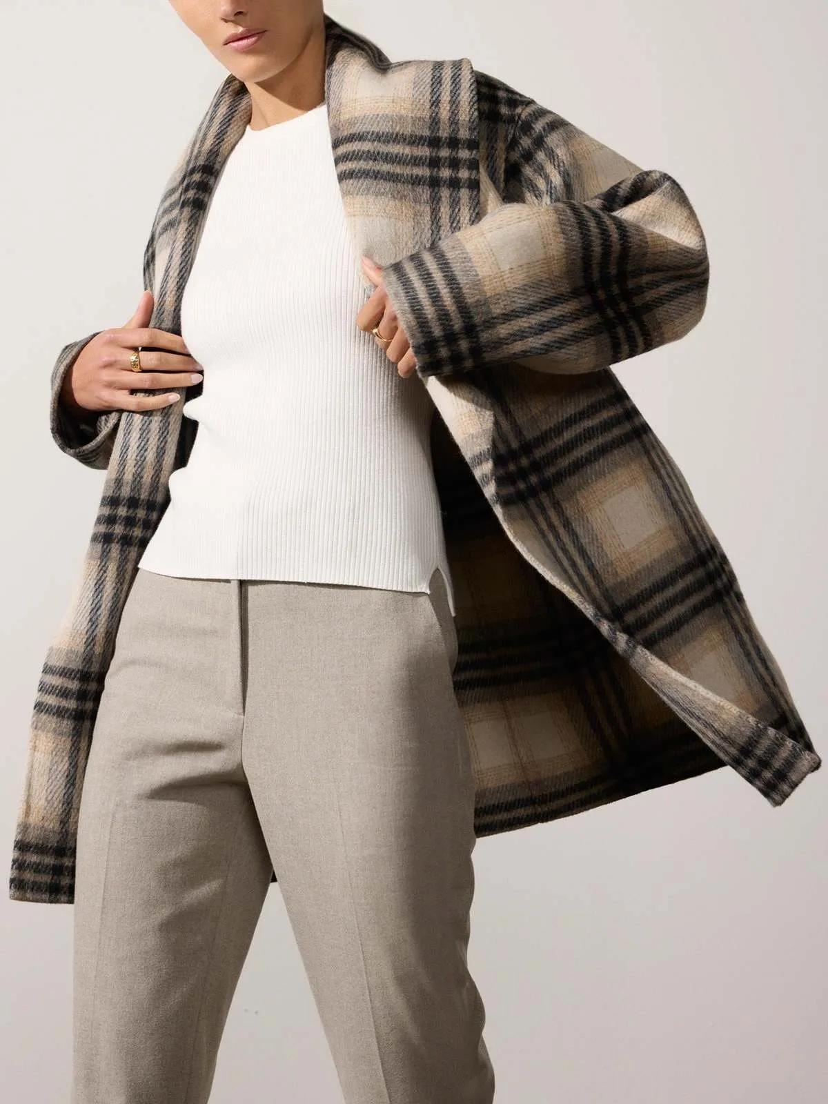 Finley Plaid Coat - Heritage Plaid