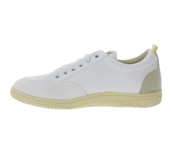 FLAMINGOS LIFE Roland V.3 women s city shoes vegan leisure sneakers Made in Spain white/yellow