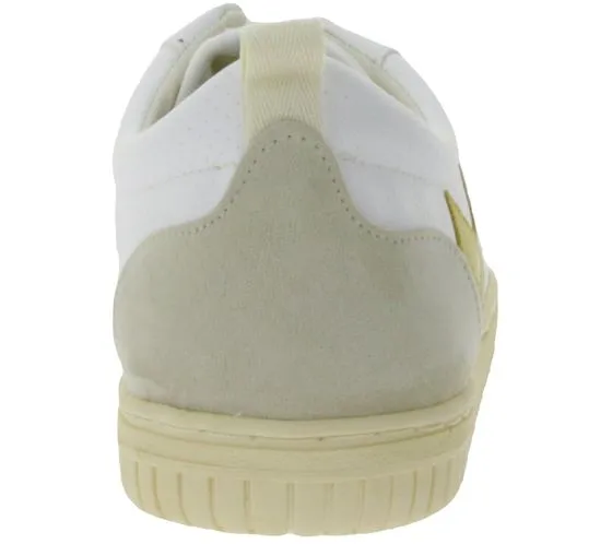 FLAMINGOS LIFE Roland V.3 women s city shoes vegan leisure sneakers Made in Spain white/yellow