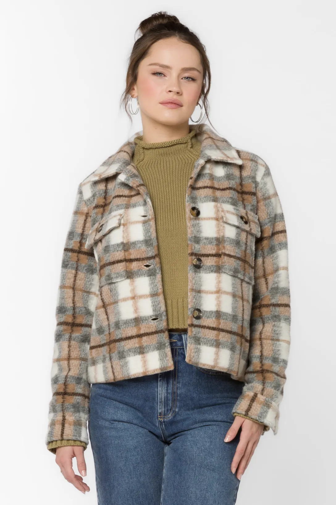 FRENCHIE PLAID JACKET