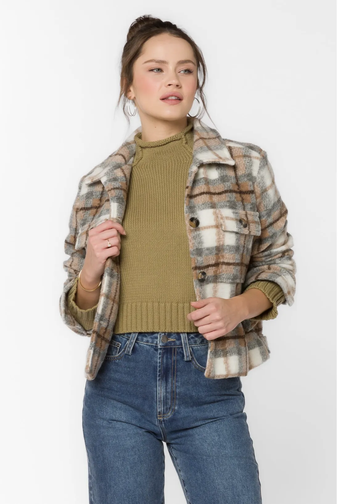 FRENCHIE PLAID JACKET