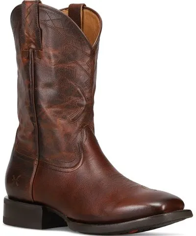 Frye Men's Hauser Logo Stitch Leather Pull On Boot