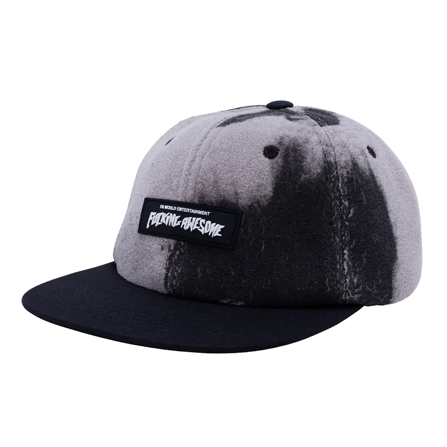 Fucking Awesome Burn Face 6-Panel Hat - Black