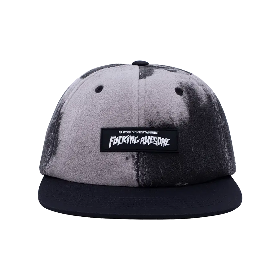 Fucking Awesome Burn Face 6-Panel Hat - Black