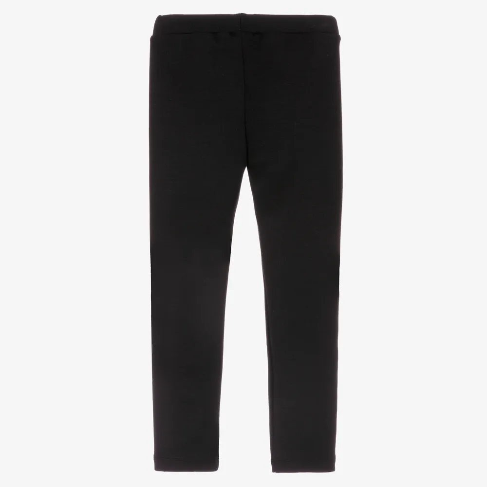 Girls Black Modal Leggings