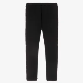 Girls Black Modal Leggings