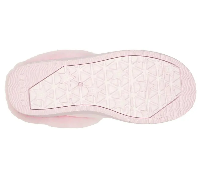 Girls Kids Bedroom Slippers Skechers Sleepy Slides Fur lined 302943L Pink Sale