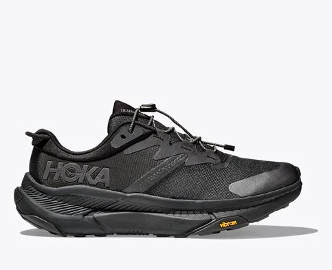 Hoka Men’s Transport Toggle Lace Shoes-Black/Black