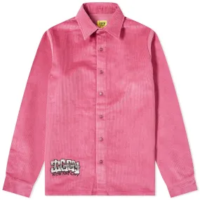 Iggy Embroidered Corduroy Shirt JacketPink